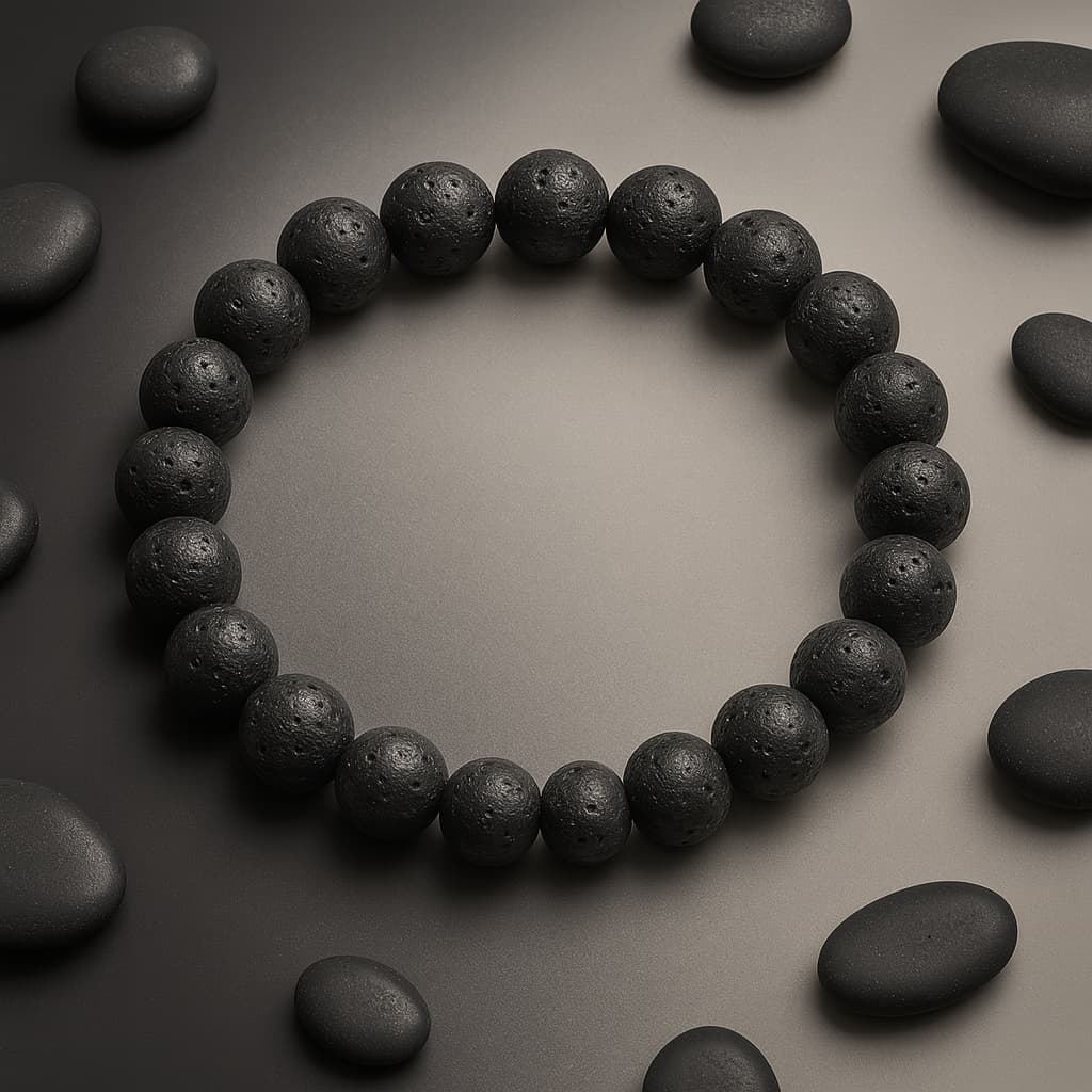 🎁 Gift — Lava Stone Energy Bracelet (8mm, ₹991)